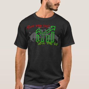 Börsenhandel - kaufen Sie den Sprung verkaufen die T-Shirt
