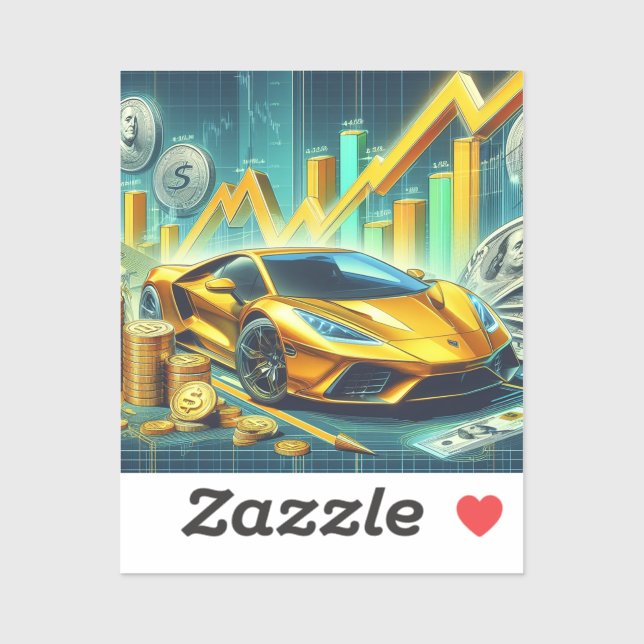 Börsenhandel - Vinyl-Aufkleber Aufkleber (Blatt)