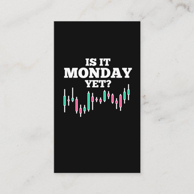 Börsenhandelstag Spaß Anleger Visitenkarte (Vorderseite)