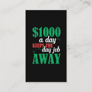 Börsenhändler Börsenhändler Joke Visitenkarte