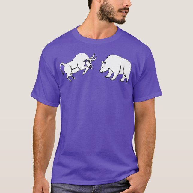 Börsenhändler für Bull- und Bear-Aktien T-Shirt (Vorderseite)