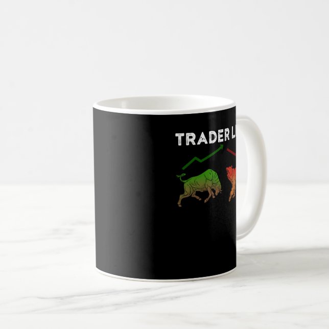 Börsenhändler Geschenke Day Trading Geschenk Markt Kaffeetasse (VorderseiteRechts)