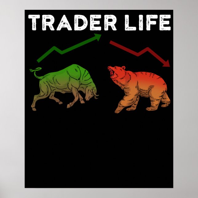 Börsenhändler Geschenke Day Trading Geschenk Markt Poster (Vorne)