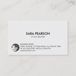 Börseninvestition einfach visitenkarte