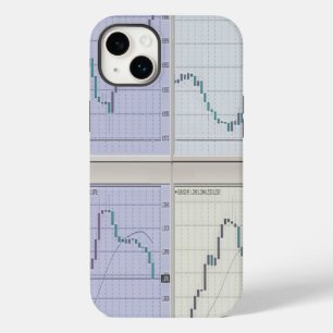 Börsenkartografien in vier Fenstern geöffnet Case-Mate iPhone 14 Plus Hülle