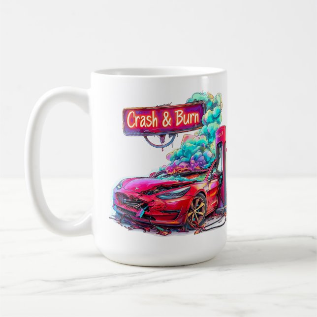 Börsenkrach & Brennen, EV Elon Musk z.B. Kaffeetasse (Links)