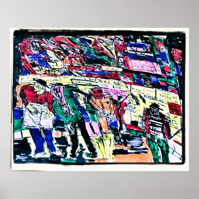 Börsenmonster Poster (Vorne)