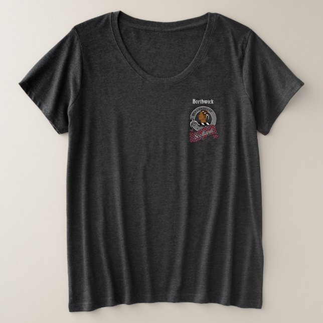 Borthwick Clan Badge Women's Pocket Große Größe T-Shirt (Design vorne)