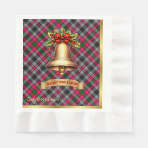 Borthwick Personalisiert Tartan Christmas Serviette