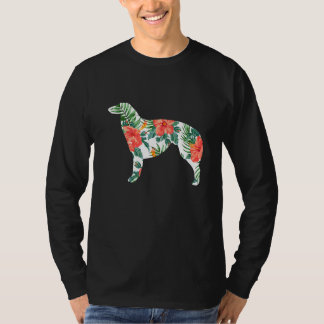 Borzoi Aloha Hawaiian Dog T-Shirt