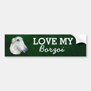 Borzoi-Aufkleber Autoaufkleber