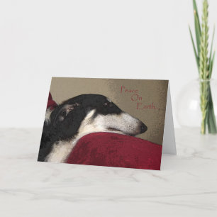 BORZOI CHRISTMAS CARD FEIERTAGSKARTE