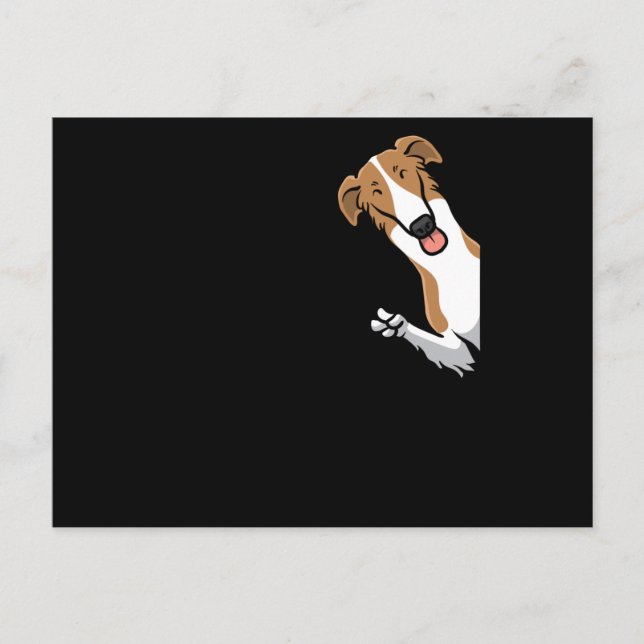 Borzoi Dog Postkarte (Vorderseite)