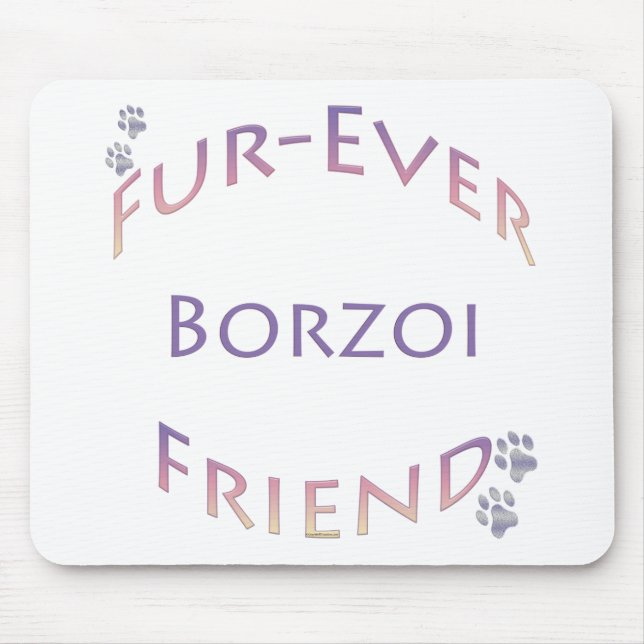 Borzoi Furever Mousepad (Vorne)