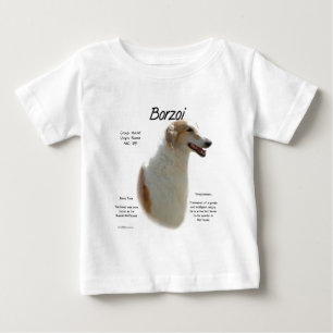 Borzoi-Geschichtsdesign Baby T-shirt