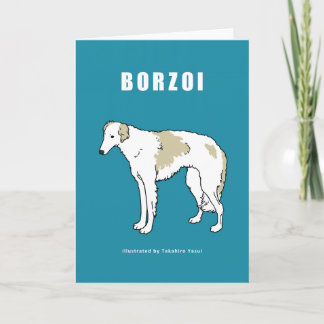Borzoi Greeting Card Karte