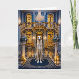 Borzoi Holiday Card Feiertagskarte