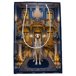 Borzoi Holiday Card Mittlere Geschenktüte