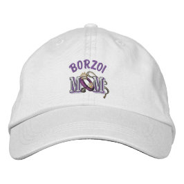 Borzoi Hund MAMA Bestickte Kappe