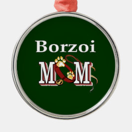 Borzoi Hund MAMA Ornament Aus Metall