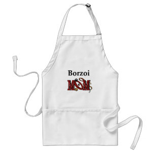 Borzoi Hund MAMA Schürze