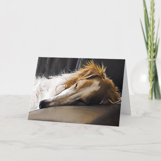 Borzoi im Slumber Ankündigung (Vorderseite)