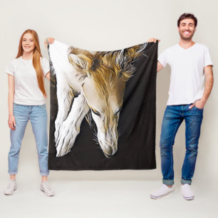 Borzoi-Kunst-FleeceThrow Fleecedecke
