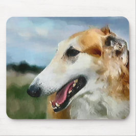 Borzoi Kunstgeschenke Mousepad