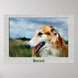 Borzoi Kunstgeschenke Poster