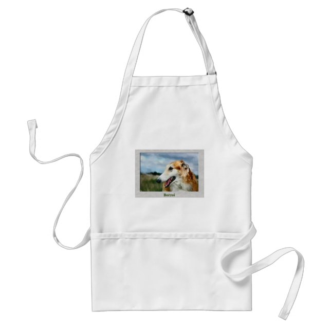Borzoi Kunstgeschenke Schürze (Vorne)