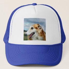 Borzoi Kunstgeschenke Truckerkappe