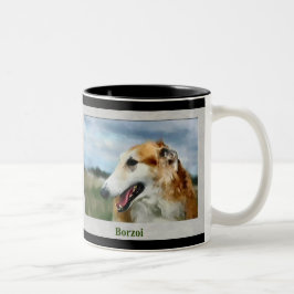 Borzoi Kunstgeschenke Zweifarbige Tasse