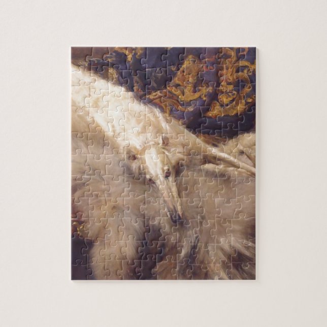 Borzoi Lounging Puzzle (Vertikal)