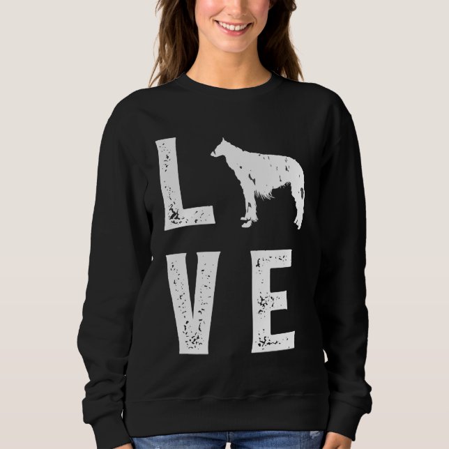 Borzoi Love  1 Sweatshirt (Vorderseite)