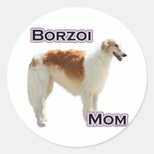 Borzoi Mama 4 - Aufkleber