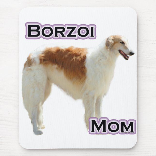 Borzoi-Mama 4 Mousepad (Vorne)