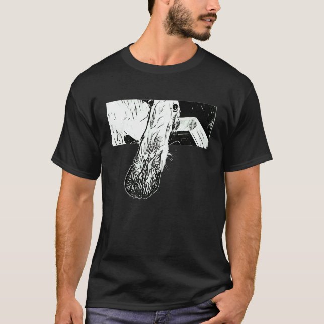 BORZOI MEME LONG NOSE DOG T-Shirt (Vorderseite)