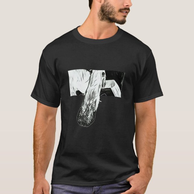 BORZOI MEMO LONG NOSE DOG T-Shirt (Vorderseite)