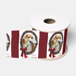 Borzoi Merry Christmas Ripsband