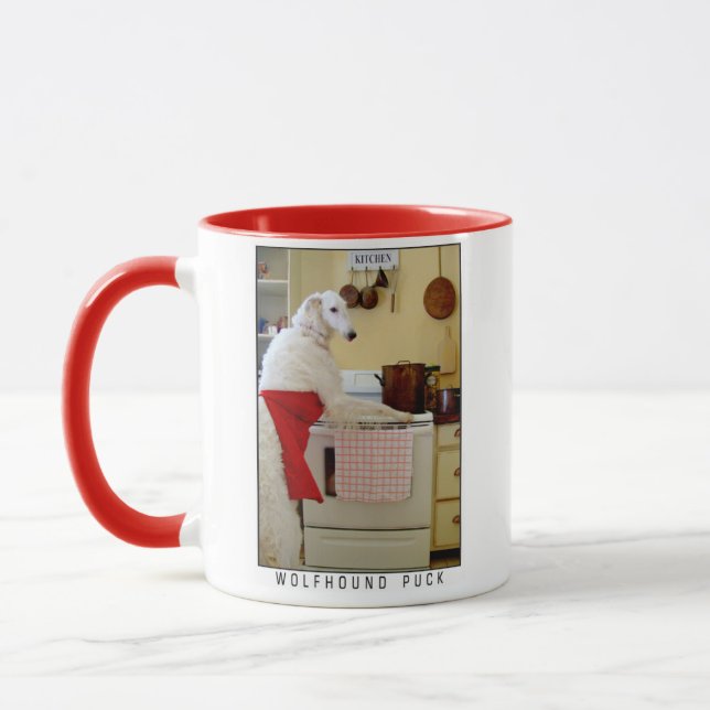 Borzoi Mug Russian Wolfhound Sighthound kitchen  Tasse (Links)