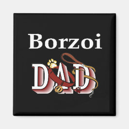 Borzoi Papi Magnet