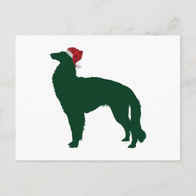 Borzoi Postkarte (Vorderseite)