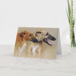 Borzoi Profile Card Karte