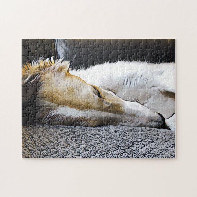 Borzoi Slumber Puzzle (Horizontal)