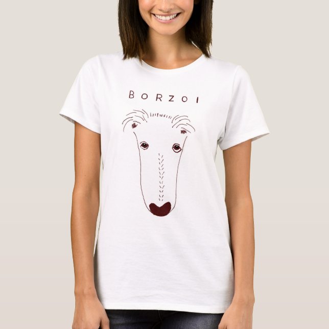 BORZOI T-Shirt (Vorderseite)