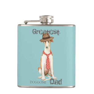 Borzoi-Vater Flachmann