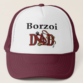 Borzoi Vater Geschenke Truckerkappe