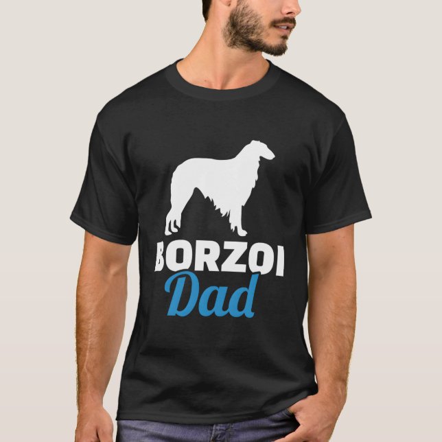 Borzoi-Vater T-Shirt (Vorderseite)