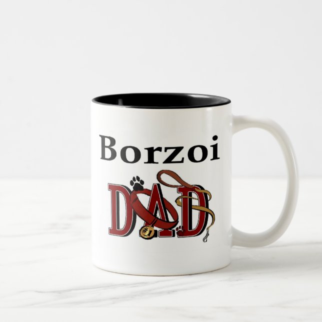 Borzoi Vater Tasse (Rechts)