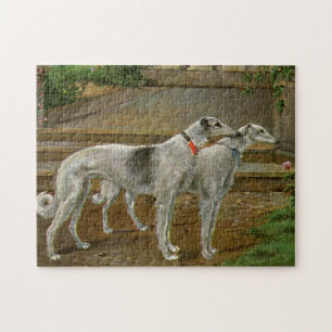 Borzoi Watercolor Puzzle